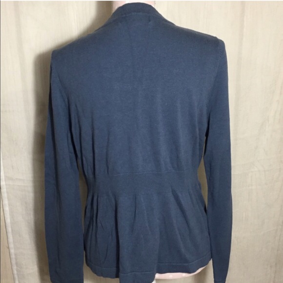 Sag Harbor Mock Cami & Cardigan Smoke Blue Lg S57 - Picture 5 of 5